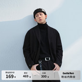 Ro复古青果领西装 外套肌理感千鸟格提花男士 夹克春季 Costful 新款