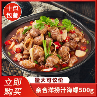 余合洋捞汁海螺500g小海鲜凉拌爆炒香螺花螺夜宵商用半成品菜食材