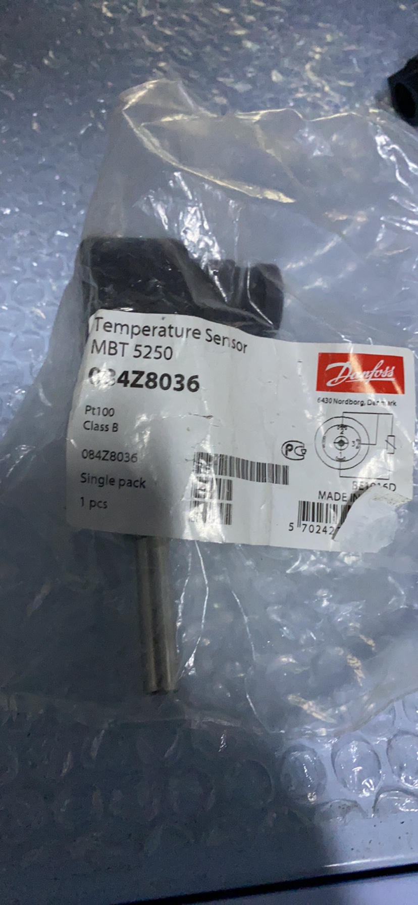 Danfoss MBT 5250 温度传感器 084Z8036现货议价