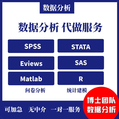 SPSS数据代分析服务医学统计 显著性调整 stata时间序列面板回归