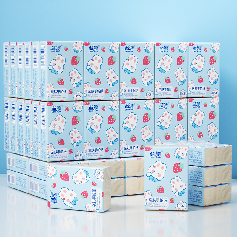 100包手帕纸巾户外卫生纸小包