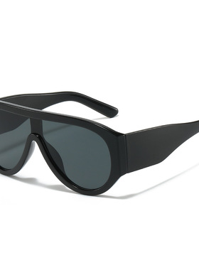 英国moleubak新款大框时尚眼镜 欧美个性一体式蛤蟆镜连体太阳镜