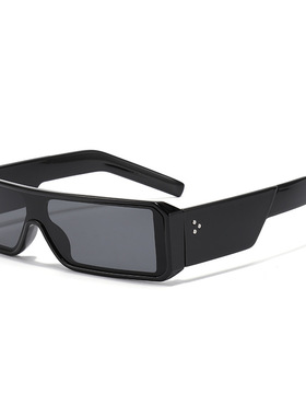 英国moleubakyk小框连体片墨镜复古方形嘻哈ins街头太阳镜男女