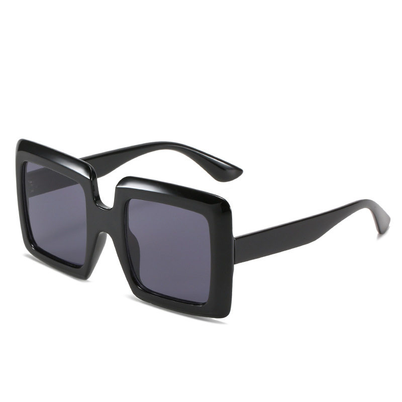 英国moleubak夏季新款大方框太阳镜 复古正方大框遮脸墨镜女