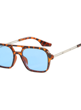 英国moleubak欧美飞行员双梁太阳眼镜新款复古方框太阳镜ins个性