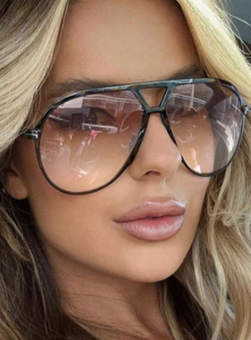 英国moleubak字母t双梁大框蛤蟆镜新款复古太阳镜飞行员墨镜