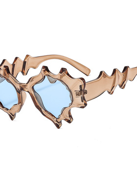 英国moleubak不规则新款未来感yk太阳镜朋克嘻哈辣妹男女墨镜