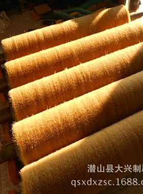 供应金属丝毛刷辊 尼龙丝毛刷辊 工业猪鬃毛刷辊 厂家可加工
