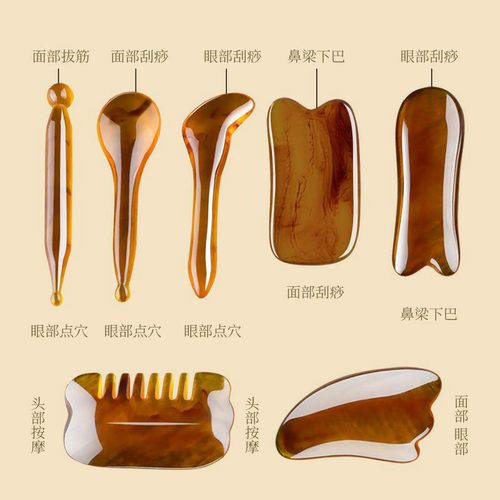 面部拨筋棒眼部刮痧穴位按摩板全
