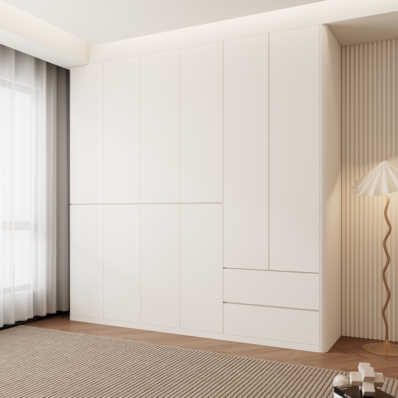 兔宝宝欧松板衣柜ENF级带圆弧全屋定制各种柜子家用卧室衣橱定做