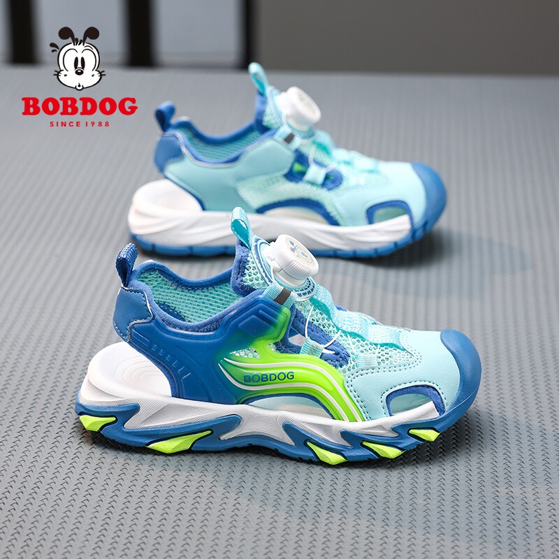 巴布豆男童包头凉鞋夏季2026新款男孩软底防滑涉水溯溪儿童沙滩鞋