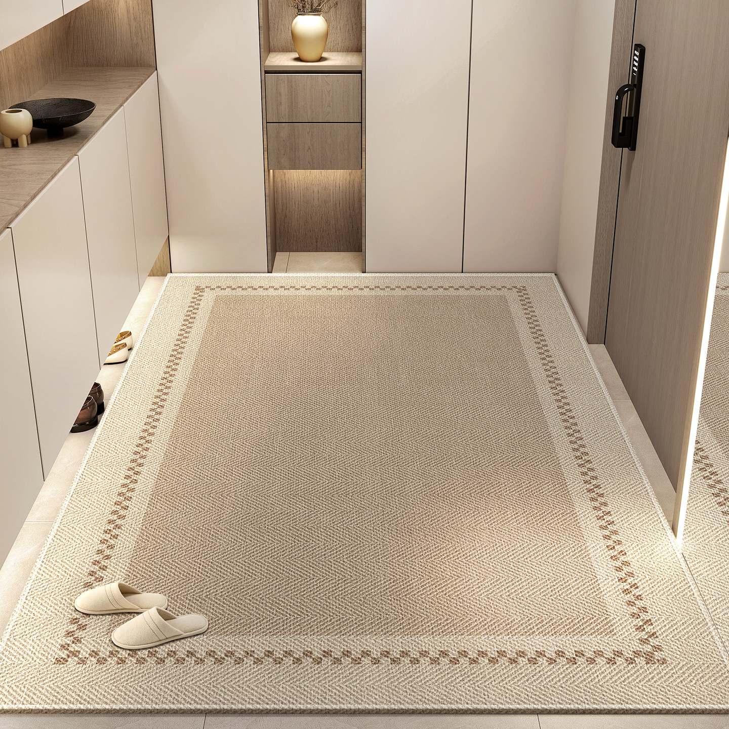 2025新款简约高级感入户门地垫家用玄关门口防滑进门垫可裁剪脚垫,居家布艺,入户地垫,淘宝优惠券,粉丝福利购,淘宝优惠卷