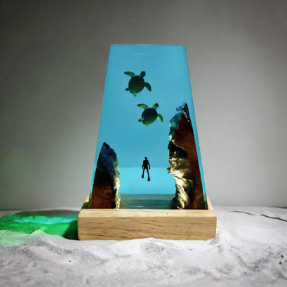 海洋环氧小夜灯3d立体家居创意实