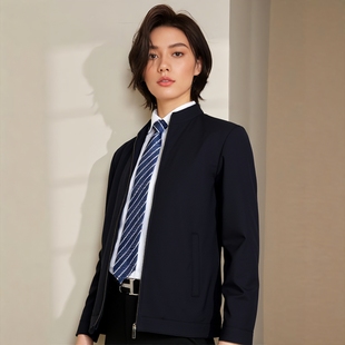 薄款桑蚕丝飞行员立领夹克2025新款春秋行政年轻人干部男女夏外套