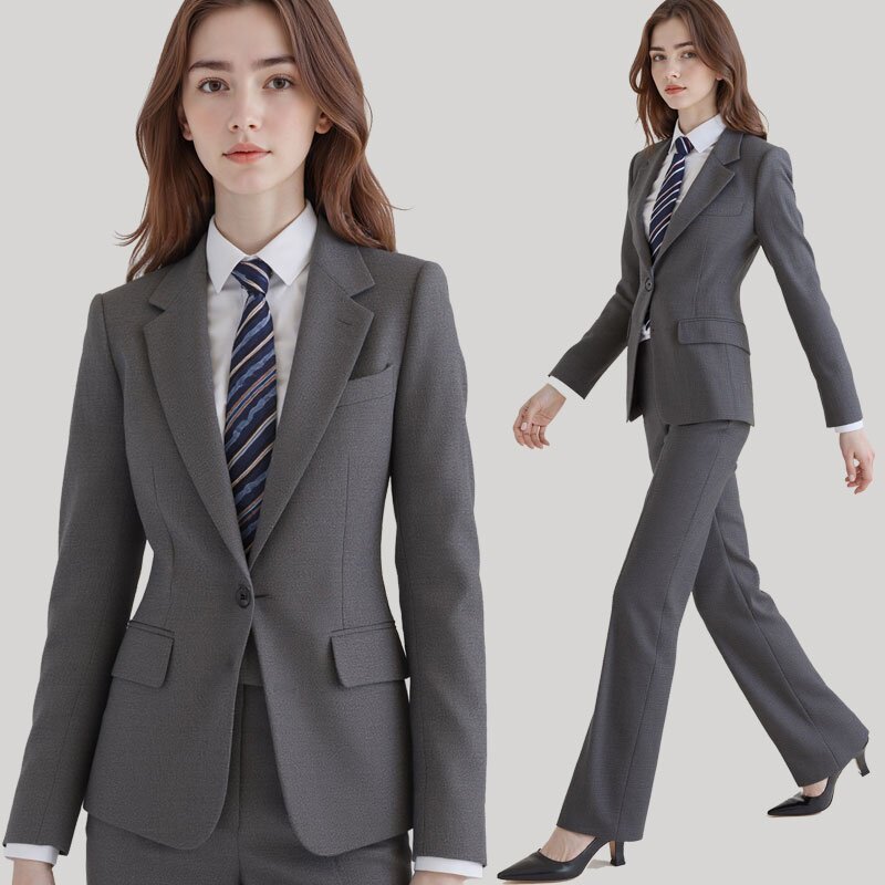 职业装男女款西服套装2026新款 时尚洋气时尚时髦 女生正装西服