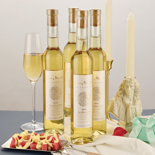 雷司令甜白冰葡萄酒陈设半甜型爽口甜味原酒进口低度甜酒冰酒