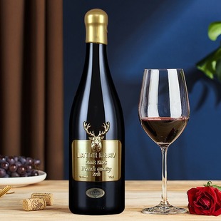 金鹿王干红葡萄酒拉图歌拉芙金属标16度高度高端送礼红酒原酒进口