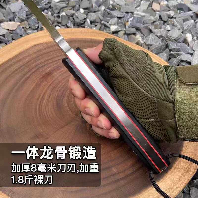 龙泉锰钢锻打锋利砍骨刀