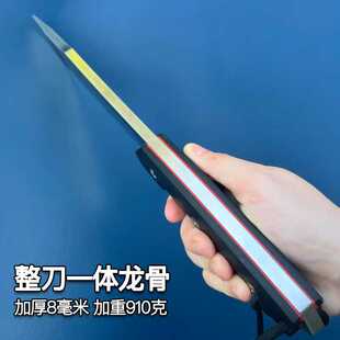 砍骨劈柴刀DC53钢高硬度锋利生存刀具防身冷兵器多功能排障刀直刃