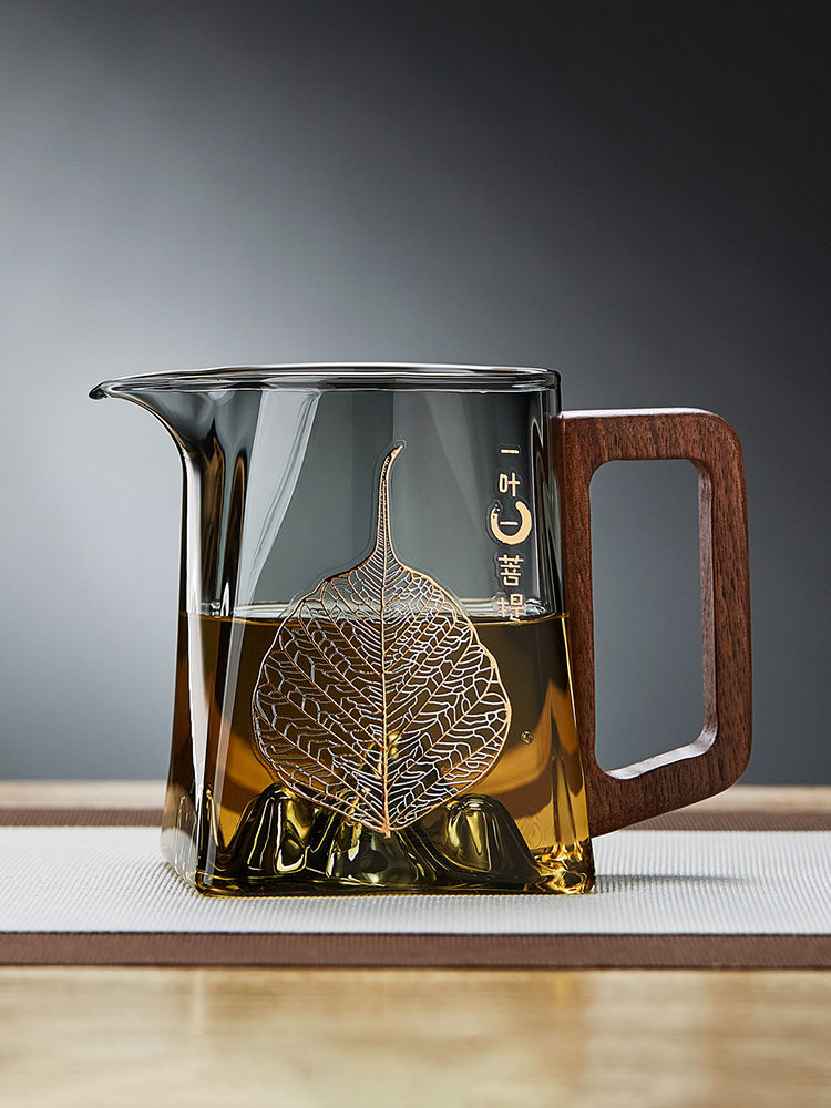 公道杯茶漏一体高档轻奢加厚家用耐高温玻璃茶具泡茶分茶器茶杯