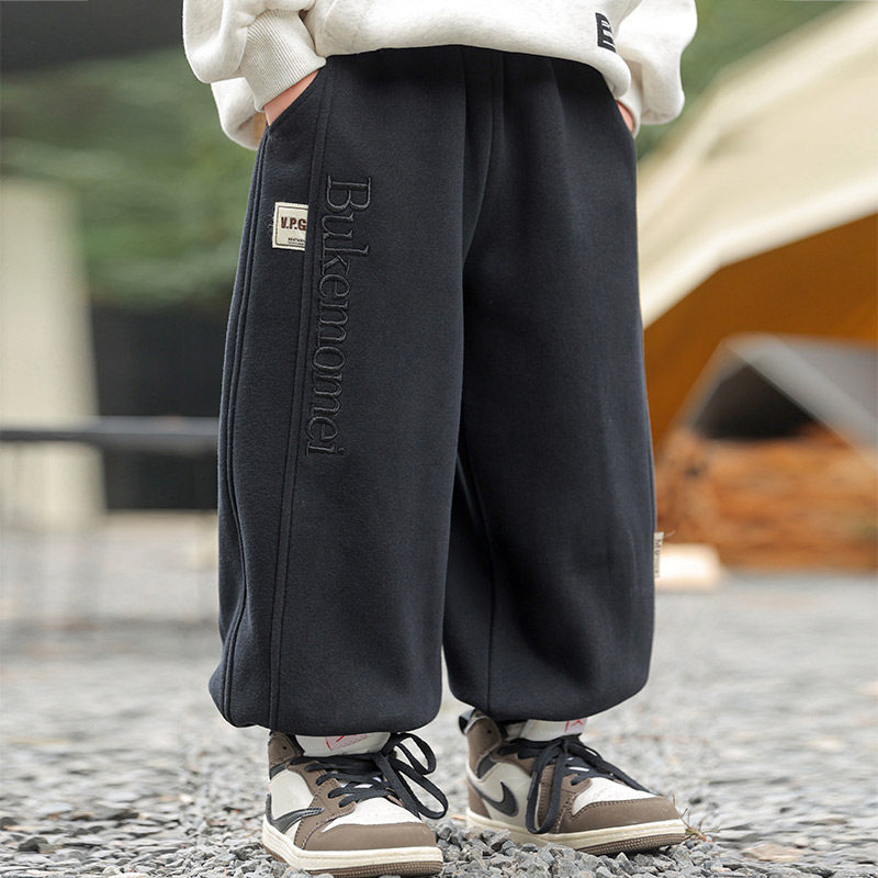 男童加绒裤子运动裤卫裤2025秋冬新款儿童加厚保暖一体绒休闲长裤,童装/婴儿装/亲子装,裤子,淘宝优惠券,粉丝福利购,淘宝优惠卷