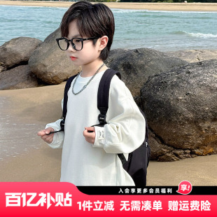 2025秋装 长袖 新款 休闲秋季 上衣 儿童男孩韩版 男童卫衣春秋款