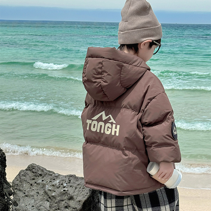 男童羽绒服冬季2025新款儿童冬装面包服外套洋气男孩韩版帅气上衣