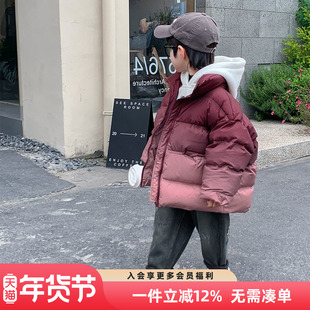 男童羽绒服冬季2025新款儿童男孩加厚冬装外套短款上衣面包服