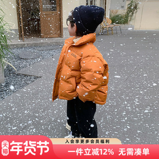 男童羽绒服冬季2025新款儿童男孩冬装面包服外套洋气韩版上衣