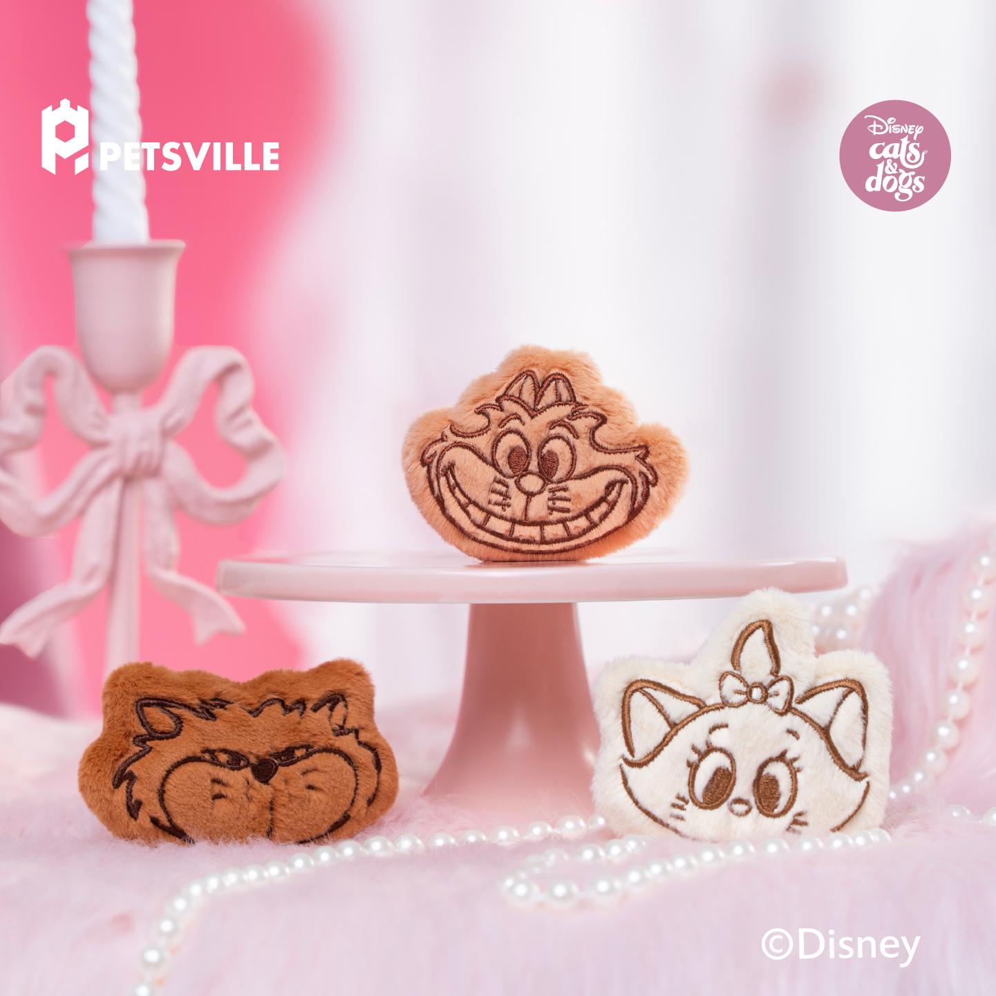 派思维迪士尼饼干猫咪玩具自嗨解闷响纸三合一毛绒磨牙小猫宠物