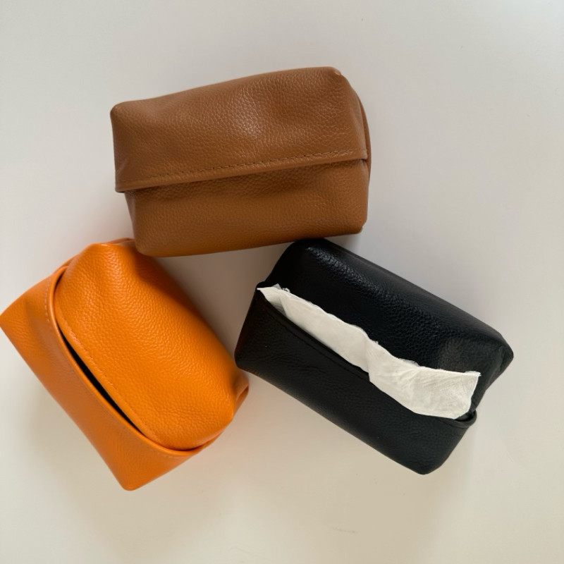 真皮车载纸巾盒收纳袋创意餐厅抽纸轻奢高档客厅高级感个性ins,收纳整理,化妆包,淘宝优惠券,粉丝福利购,淘宝优惠卷