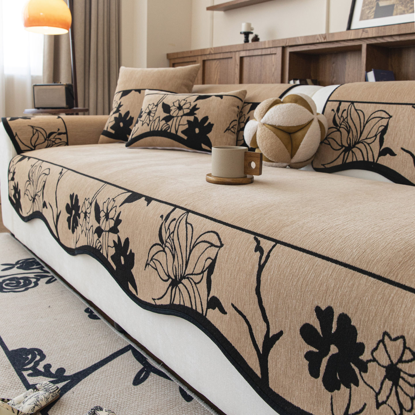 中古复古风异形沙发垫