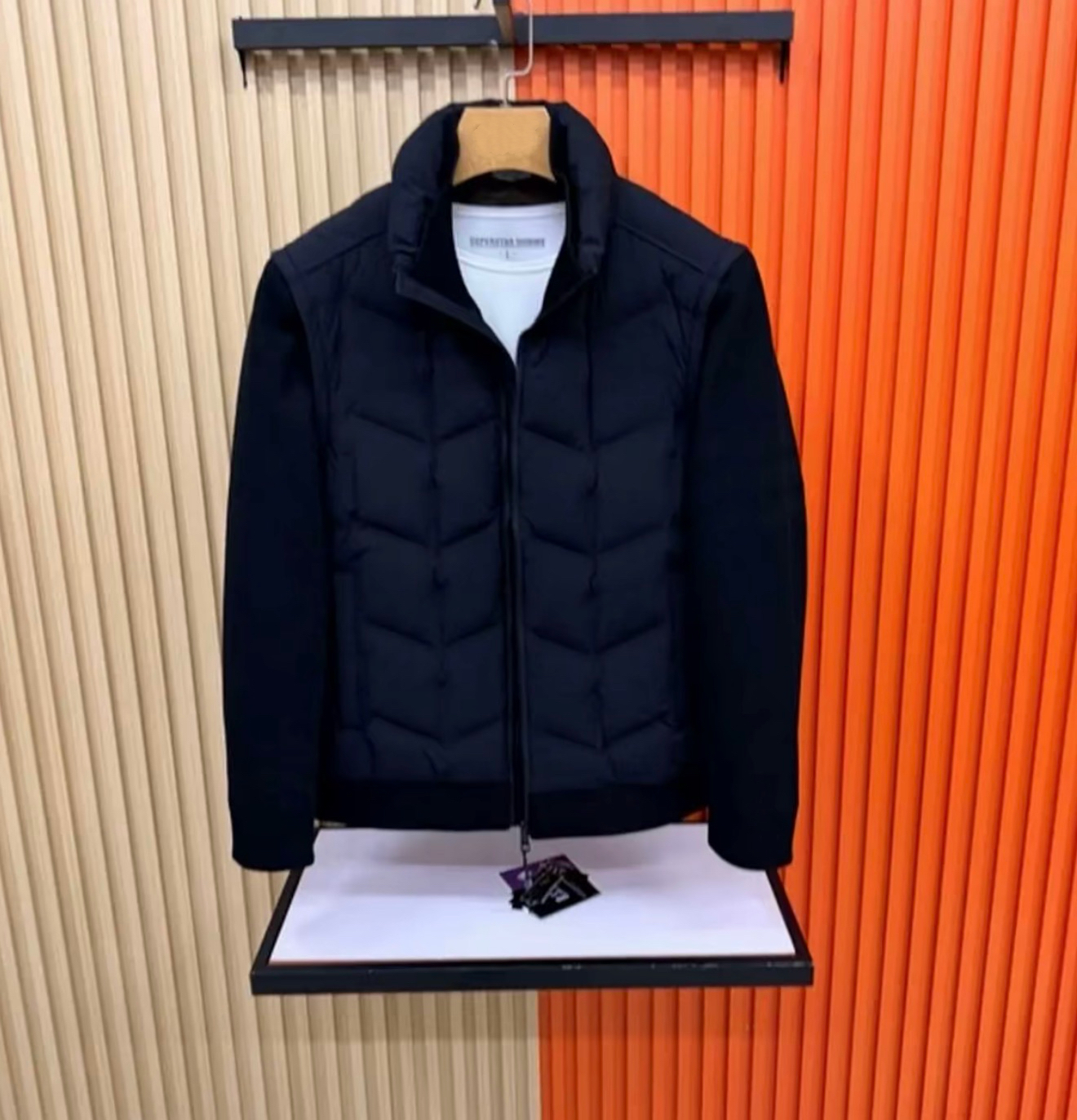 男士春季新款立领羽绒服2025时尚潮流百搭青年商务气质保暖外套男