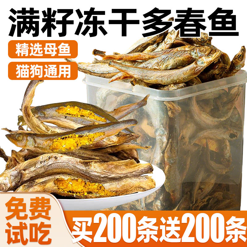 狗狗零食多春鱼训练奖励满籽小鱼
