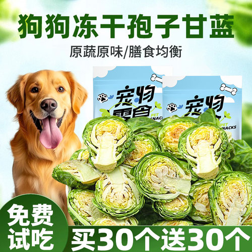 狗狗零食冻干孢子甘蓝宠物磨牙棒