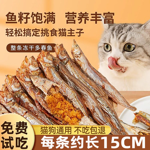 【亏本试吃】小鱼干猫零食