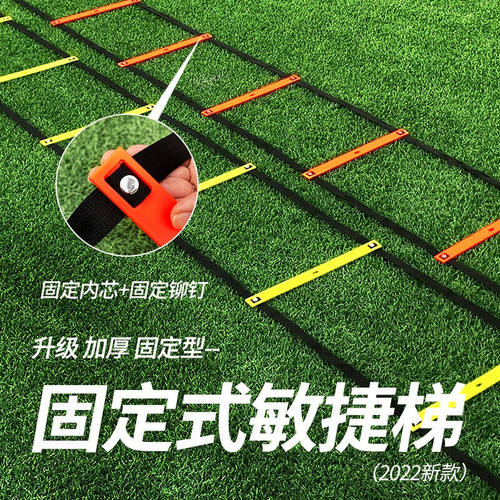 AOLY固定式敏捷梯足球篮球脚步训练辅助绳梯体能训练器材儿童步伐