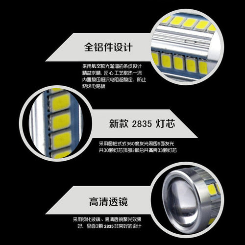 别克新君威君越英朗XT雪佛兰迈锐宝创酷改装LED日行灯示宽灯泡T20