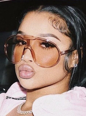 日本cherry kitty超大框连体太阳镜新款个性太阳眼镜户外骑行防