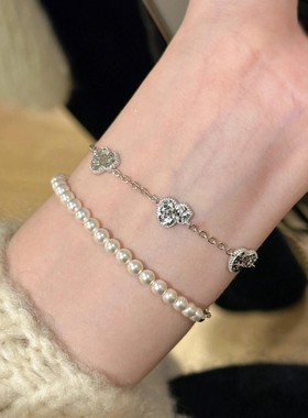 日系Cherry Kitty超仙爆闪碎碎冰葫芦手链女vintage百搭清冷感