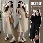 毛衣裙两件套软糯 高级感慵懒风秋冬款 法国cherry kitty孕妇套装