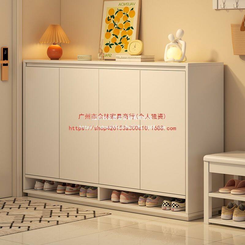 实木芯鞋柜门口家用新款2025柜室内靠墙大容量储物柜一体鞋架板材