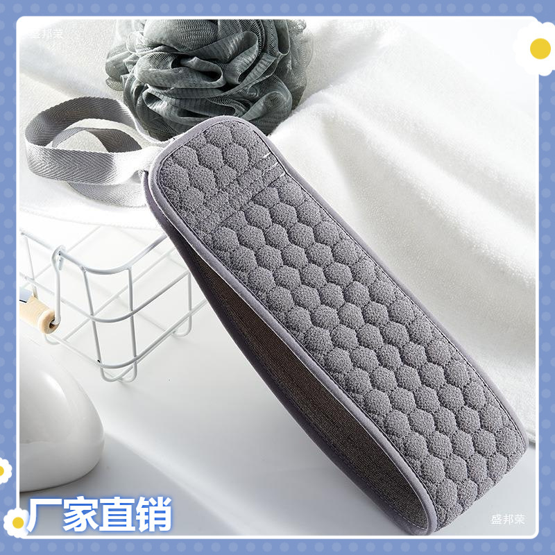 工厂直销洗澡巾粗砂加专用双面髑士搓泥神器家用沐浴后背搓澡巾男