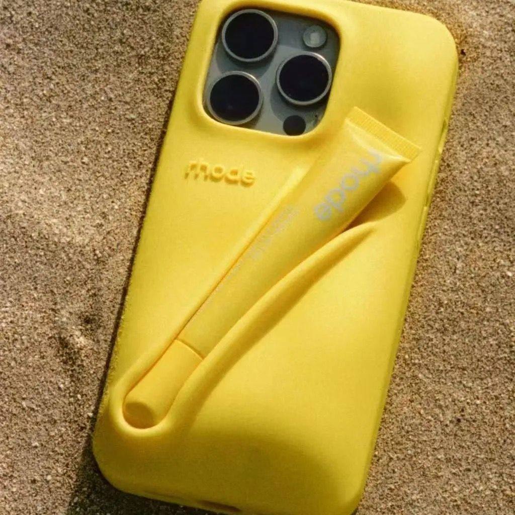 Rhode lemontini苹果16promax新柠檬黄硅胶手机壳苹果17pro/16pro