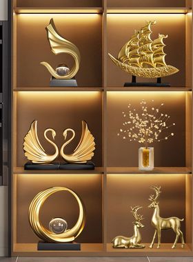 酒柜装饰品摆件轻奢高档客厅2025新款现代电视柜办公室展示柜