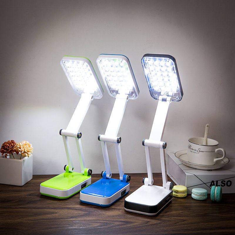 LED台灯护眼学习可充电折叠小夜灯卧室床头灯学生宿舍神器灯