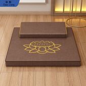 打坐垫静坐冥想蒲团跪拜垫加厚禅垫用布椰棕折叠艺莲花家用寺院