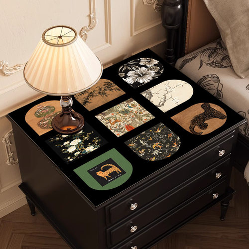 床头柜盖布轻奢高级感防水防烫免洗桌面垫台面保护垫洗衣机防尘罩