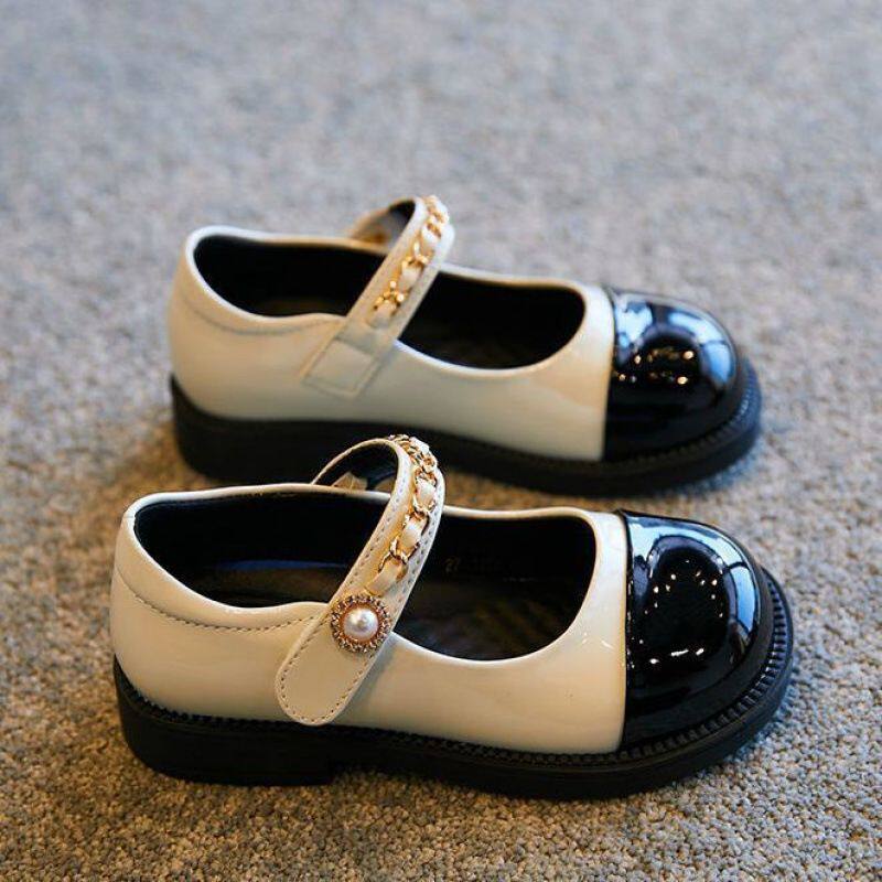 女童小皮鞋2025春秋新款黑色小女孩演出鞋子儿童软底英伦风公主鞋