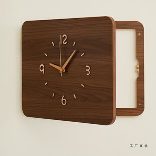 电表箱装饰画2025新款带钟表挂钟挂画电闸配电箱盒遮挡时钟免打孔
